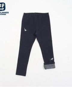 KP / ケーピー その他パンツ | KPBOY(ケーピーボーイ)裾チェック恐竜刺しゅうレギパン(80～130)