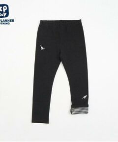 KP / ケーピー その他パンツ | KPBOY(ケーピーボーイ)裾チェック恐竜刺しゅうレギパン(80～130)
