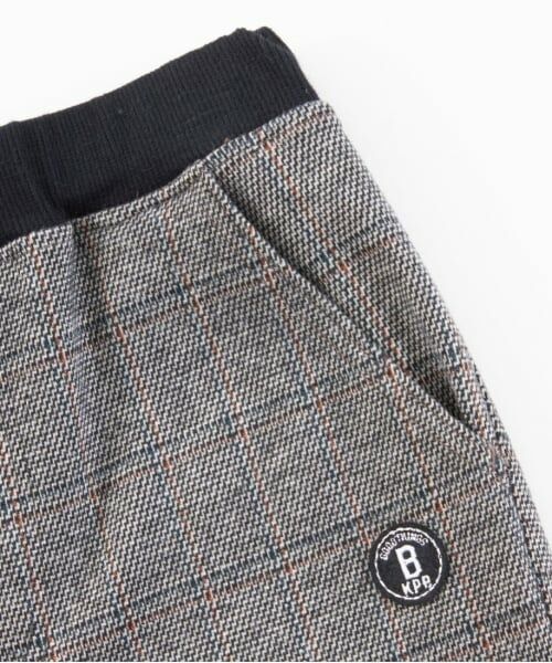 KP / ケーピー その他パンツ | KPBOY(ケーピーボーイ)グレンチェックジャガードパンツ(90～140) | 詳細6