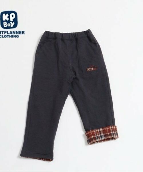 KP / ケーピー その他パンツ | KPBOY(ケーピーボーイ)リバーシブル裏チェックパンツ(90~140)(紺)