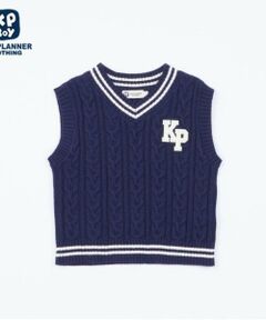 KP / ケーピー ニット・セーター | KPBOY(ケーピーボーイ)ウォッシャブルケーブルニットベスト(90～130)