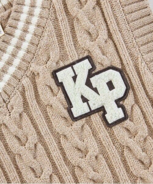 KP / ケーピー ニット・セーター | KPBOY(ケーピーボーイ)ウォッシャブルケーブルニットベスト(90～130) | 詳細2