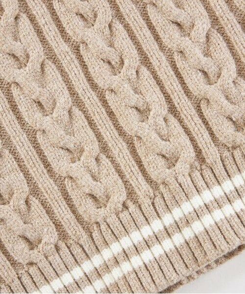 KP / ケーピー ニット・セーター | KPBOY(ケーピーボーイ)ウォッシャブルケーブルニットベスト(90～130) | 詳細3