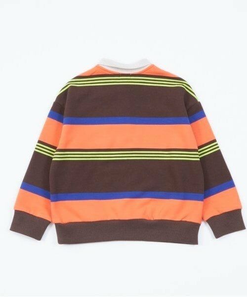 KP / ケーピー ポロシャツ | KPBOY(ケーピーボーイ)パネルボーダーポロ衿トレーナー(100～160) | 詳細8