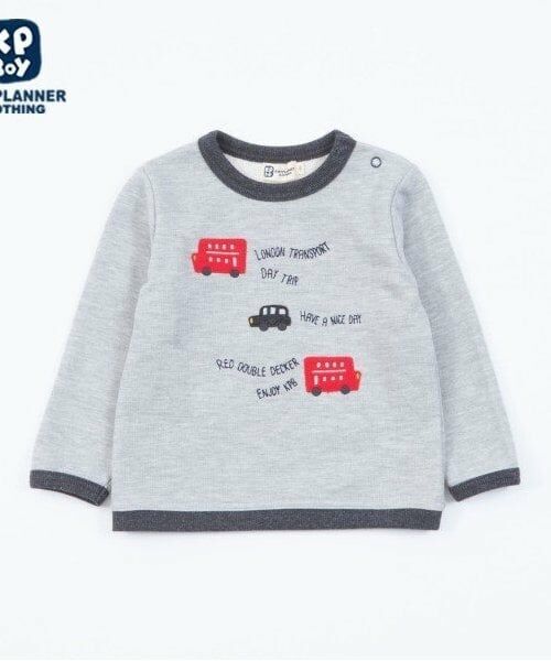 KP / ケーピー スウェット | KPBOY(ケーピーボーイ)ロンドンバストレーナー(80～140)（シロ杢）