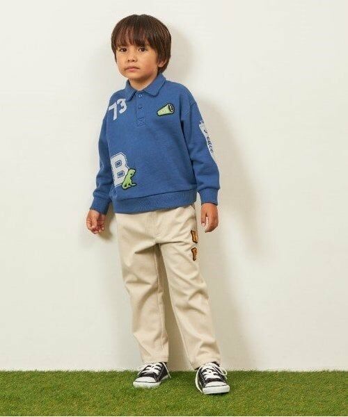 KP / ケーピー スウェット | KPBOY(ケーピーボーイ)衿付きワッペンプリントトレーナー(100～150) | 詳細3