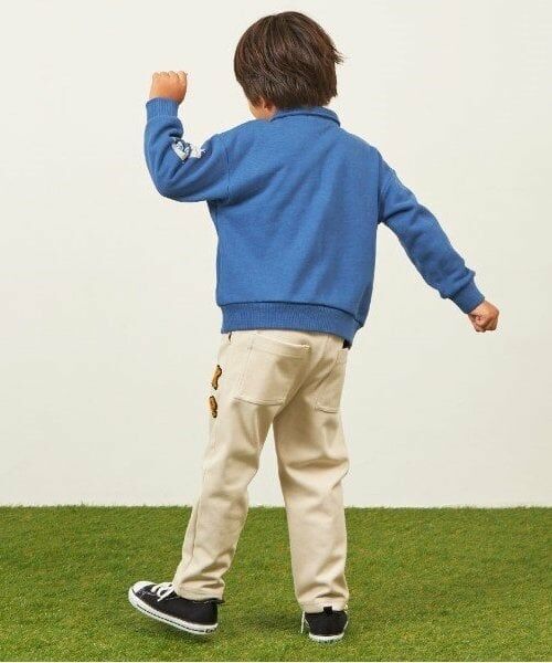 KP / ケーピー スウェット | KPBOY(ケーピーボーイ)衿付きワッペンプリントトレーナー(100～150) | 詳細4