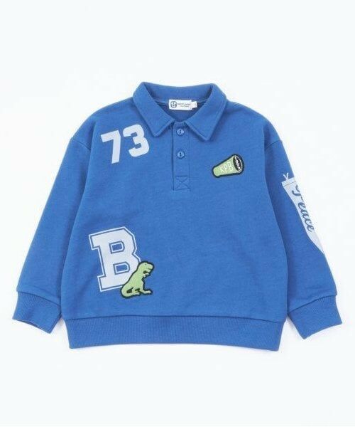 KP / ケーピー スウェット | KPBOY(ケーピーボーイ)衿付きワッペンプリントトレーナー(100～150) | 詳細6