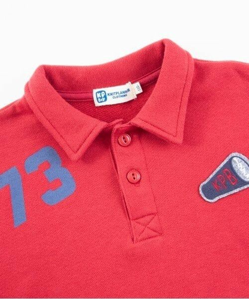 KP / ケーピー スウェット | KPBOY(ケーピーボーイ)衿付きワッペンプリントトレーナー(100～150) | 詳細7