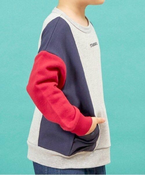 KP / ケーピー スウェット | KPBOY(ケーピーボーイ)切り替えポケット付きトレーナー(100～150) | 詳細4