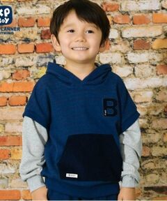 KP / ケーピー スウェット | KPBOY(ケーピーボーイ)レイヤード風フード付きトレーナー(110～160)