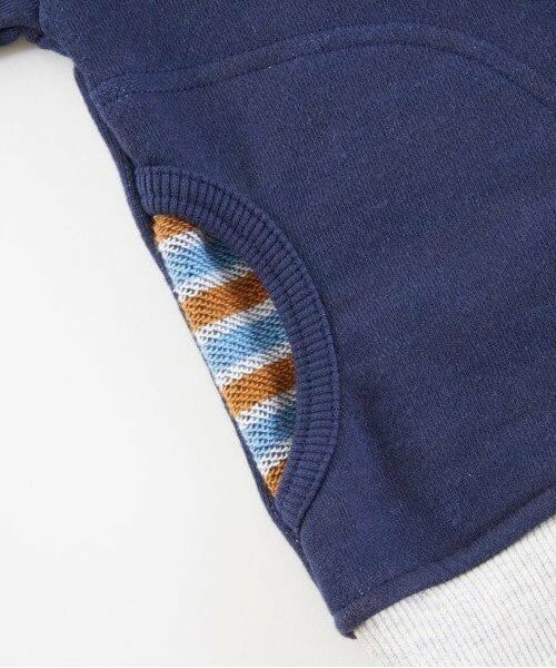 KP / ケーピー カーディガン・ボレロ | KPBOY(ケーピーボーイ)裏ボーダー恐竜ワッペン羽織(80～130) | 詳細11