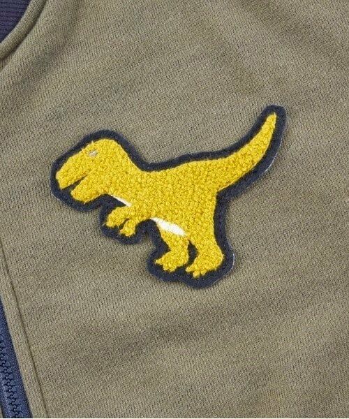 KP / ケーピー カーディガン・ボレロ | KPBOY(ケーピーボーイ)裏ボーダー恐竜ワッペン羽織(80～130) | 詳細14