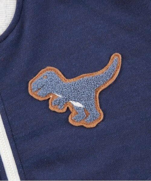 KP / ケーピー カーディガン・ボレロ | KPBOY(ケーピーボーイ)裏ボーダー恐竜ワッペン羽織(80～130) | 詳細8