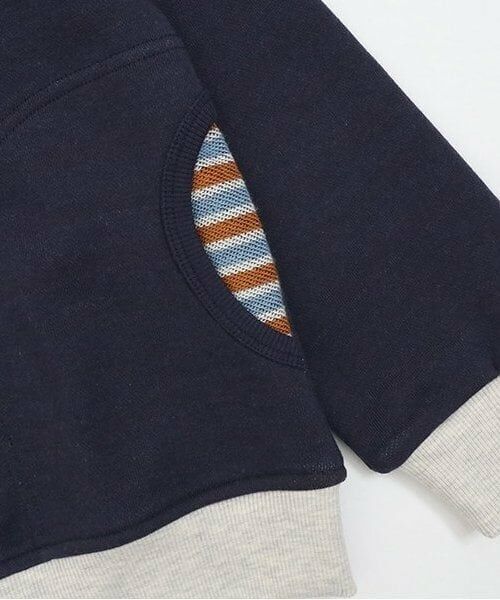KP / ケーピー カーディガン・ボレロ | KPBOY(ケーピーボーイ)裏ボーダー星ワッペン羽織(140～160) | 詳細8