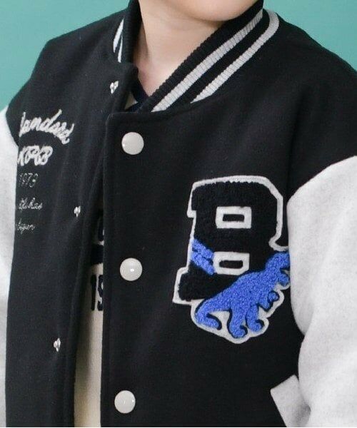 KP / ケーピー ブルゾン | KPBOY(ケーピーボーイ)恐竜ワッペンスタジャン(90～130) | 詳細2