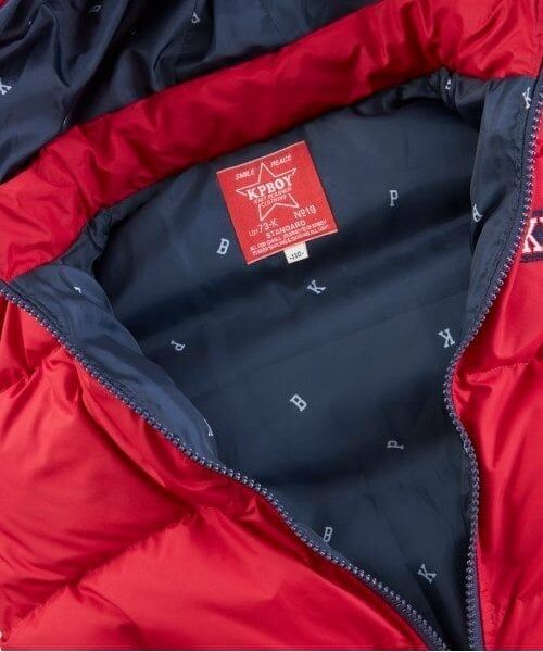 KP / ケーピー ブルゾン | KPBOY(ケーピーボーイ)ソロナ中綿恐竜ワッペンジャケット(90~130) | 詳細14