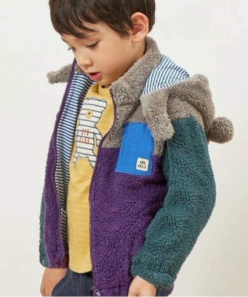 KP / ケーピー ブルゾン | KPBOY(ケーピーボーイ)クレイジークマボアジャケット(80～120) | 詳細2