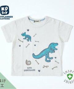 KP / ケーピー Tシャツ | KPBOY(ケーピーボーイ)CAYA 虫除け恐竜モチーフ半袖Tシャツ90