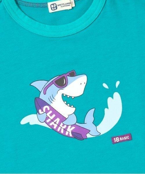 KP / ケーピー Tシャツ | KPBOY(ケーピーボーイ)サメプリント半袖Tシャツ | 詳細6