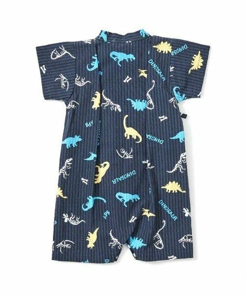 KP / ケーピー 着物・浴衣・小物類 | KPBOY(ケーピーボーイ)恐竜プリント甚平オール(Free) | 詳細1