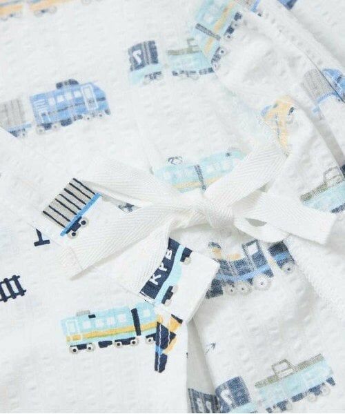 KP / ケーピー 着物・浴衣・小物類 | KPBOY(ケーピーボーイ)電車プリント甚平オール(Free) | 詳細4