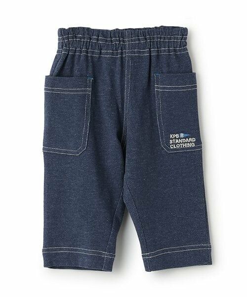KP / ケーピー その他パンツ | デニム風薄手ニット７分丈パンツ（紺）