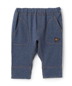 KP / ケーピー ショート・ハーフ・半端丈パンツ | ストレッチデニムニット７分丈パンツ