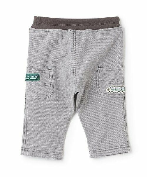 KP / ケーピー その他パンツ | ストライプジャガード電車ワッペン７分丈パンツ | 詳細1