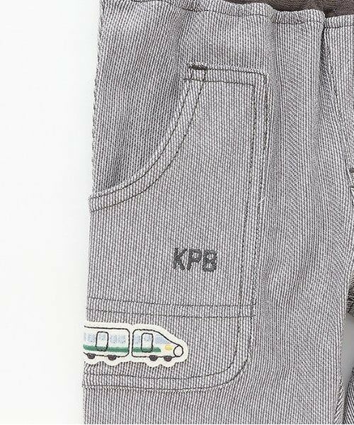KP / ケーピー その他パンツ | ストライプジャガード電車ワッペン７分丈パンツ | 詳細3