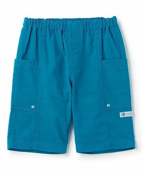 KP / ケーピー ショート・ハーフ・半端丈パンツ | スラブ織りハーフパンツ（ターコ）