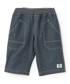 KP / ケーピー ショート・ハーフ・半端丈パンツ | ドライメッシュデニム風プリントハーフパンツ