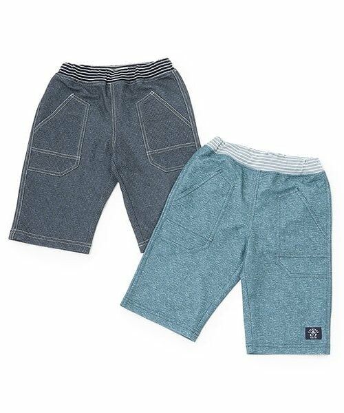 KP / ケーピー ショート・ハーフ・半端丈パンツ | ドライメッシュデニム風プリントハーフパンツ | 詳細9