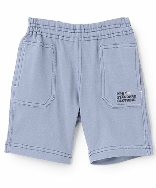 KP / ケーピー ショート・ハーフ・半端丈パンツ | 【80,90cm】リバー天竺ハーフパンツ（ブルー）