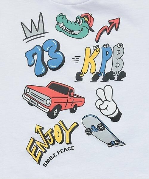 KP / ケーピー Tシャツ | KPBポッププリント長袖Tシャツ | 詳細3