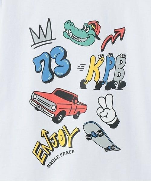 KP / ケーピー Tシャツ | KPBポッププリント長袖Tシャツ | 詳細3