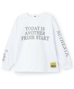 KP / ケーピー Tシャツ | ロゴプリント長袖Tシャツ