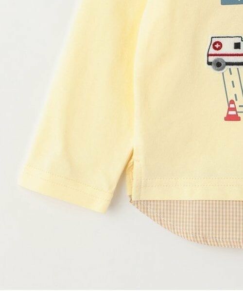 KP / ケーピー Tシャツ | WORKINGCARSプリント長袖Tシャツ（クリーム） | 詳細5