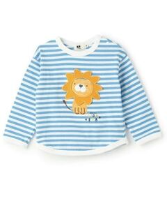 KP / ケーピー Tシャツ | ライオンボーダー長袖Tシャツ
