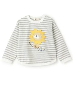 KP / ケーピー Tシャツ | ライオンボーダー長袖Tシャツ