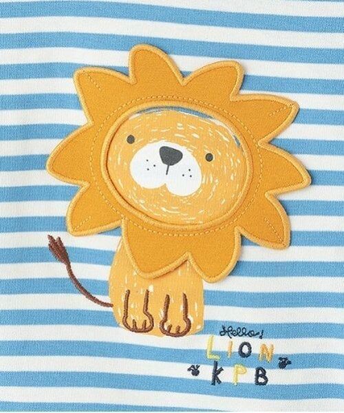 KP / ケーピー Tシャツ | ライオンボーダー長袖Tシャツ | 詳細3