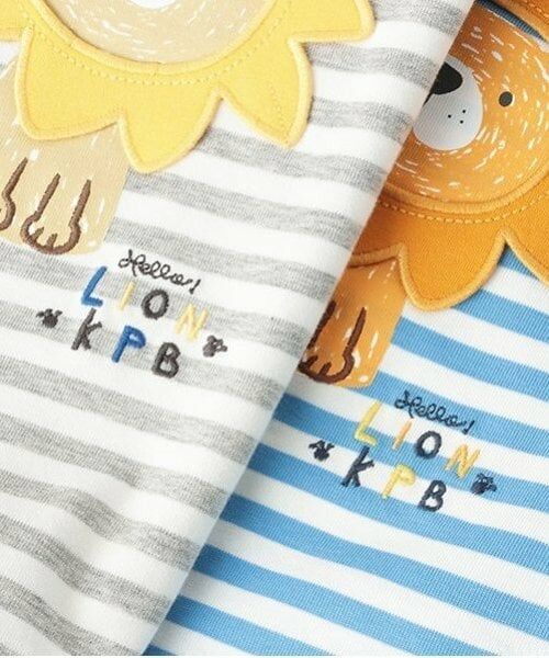 KP / ケーピー Tシャツ | ライオンボーダー長袖Tシャツ | 詳細5