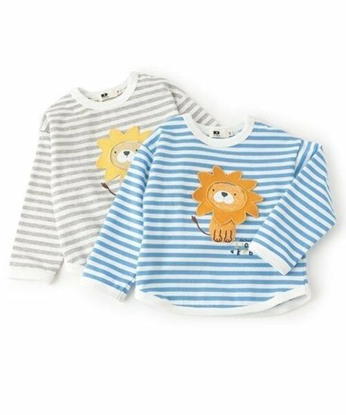 KP / ケーピー Tシャツ | ライオンボーダー長袖Tシャツ | 詳細8
