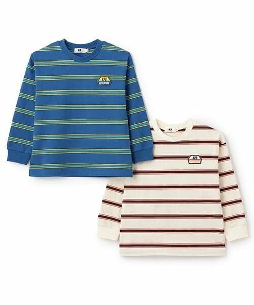 KP / ケーピー Tシャツ | マルチボーダー長袖Tシャツ | 詳細7