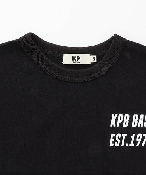 KP / ケーピー Tシャツ | ナイロンストレッチ切り替え７分丈Tシャツ | 詳細2
