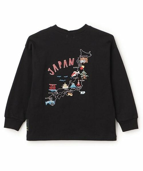 KP / ケーピー Tシャツ | 日本製/JAPANモチーフ長袖Tシャツ(100-160cm) | 詳細1