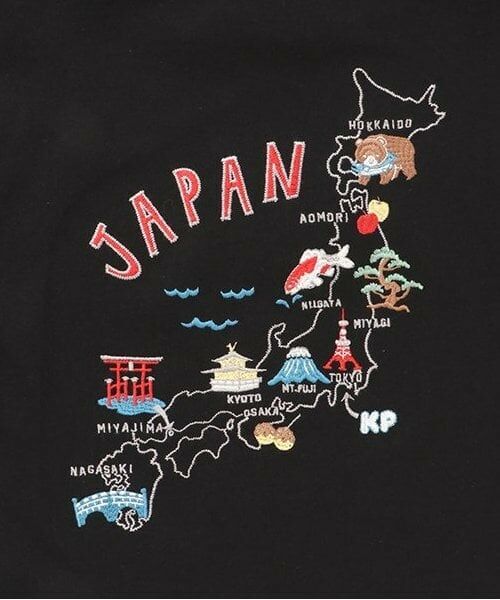 KP / ケーピー Tシャツ | 日本製/JAPANモチーフ長袖Tシャツ(100-160cm) | 詳細7