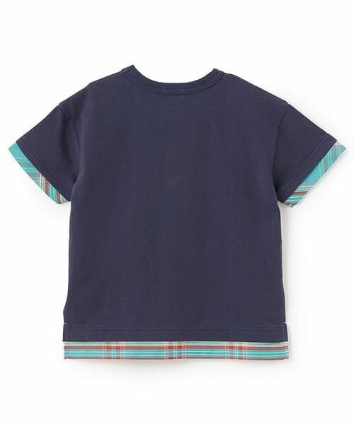 KP / ケーピー Tシャツ | ナイロンポケットつき　前身3色切り替え半袖Tシャツ | 詳細1