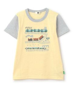 KP / ケーピー Tシャツ | 電車刺しゅう半袖Tシャツ