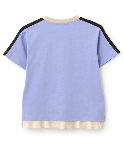 KP / ケーピー Tシャツ | 肩ニットテープKPBグラフィック裾レイヤードTシャツ | 詳細1